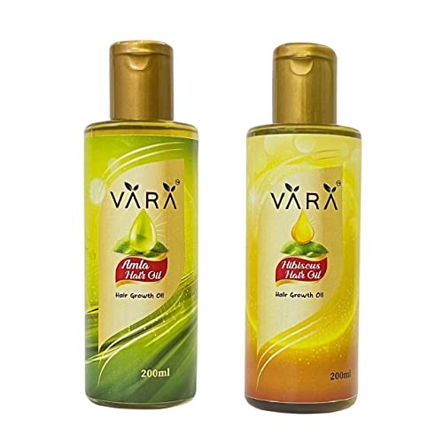 VARA Amla & Hibiscus Hair Oil 100% Cold Pressed & Naturally Processed Hair Oil, Each (200ml)