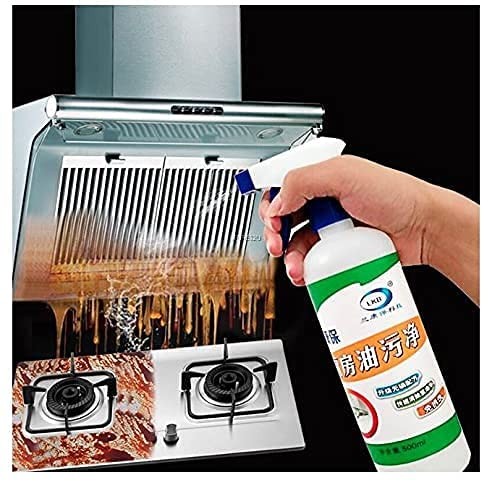 MRA Kitchen Cleaner Spray Oil & Grease Stain Remover Stove & Chimney Cleaner Spray Non-Flammable Nontoxic Magic Degreaser Spray for Kitchen Cleaning Spray for Grill & Exhaust Fan (500ml)