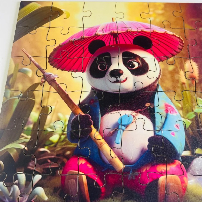 Kung Fu Panda Puzzle - 36 pcs Wooden Jigsaw Puzzle Suitable for Kids and Toddlers Age upto 15 Years