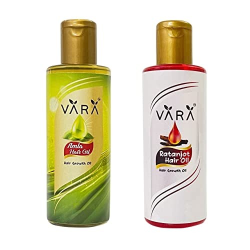 VARA Amla & Ratanjot Hair Oil - Each 100ml Naturally Processed for Strong, Nourishing & Healthy Hair Oil