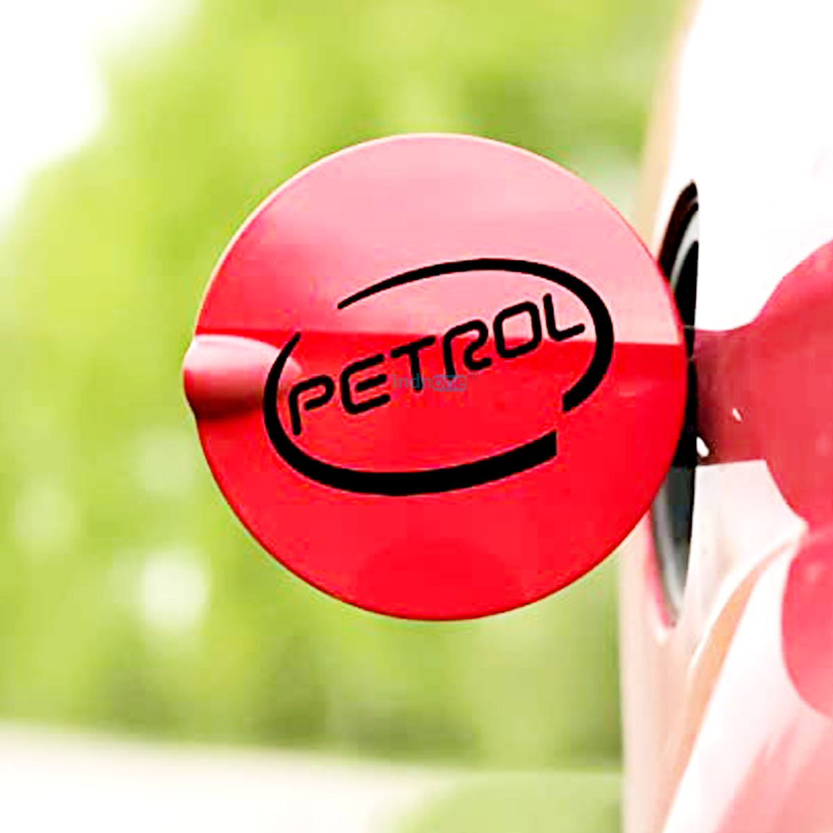 indnone®  Petrol Logo Sticker for Car. Car Sticker Stylish Fuel Lid | Black Color Standard Size
