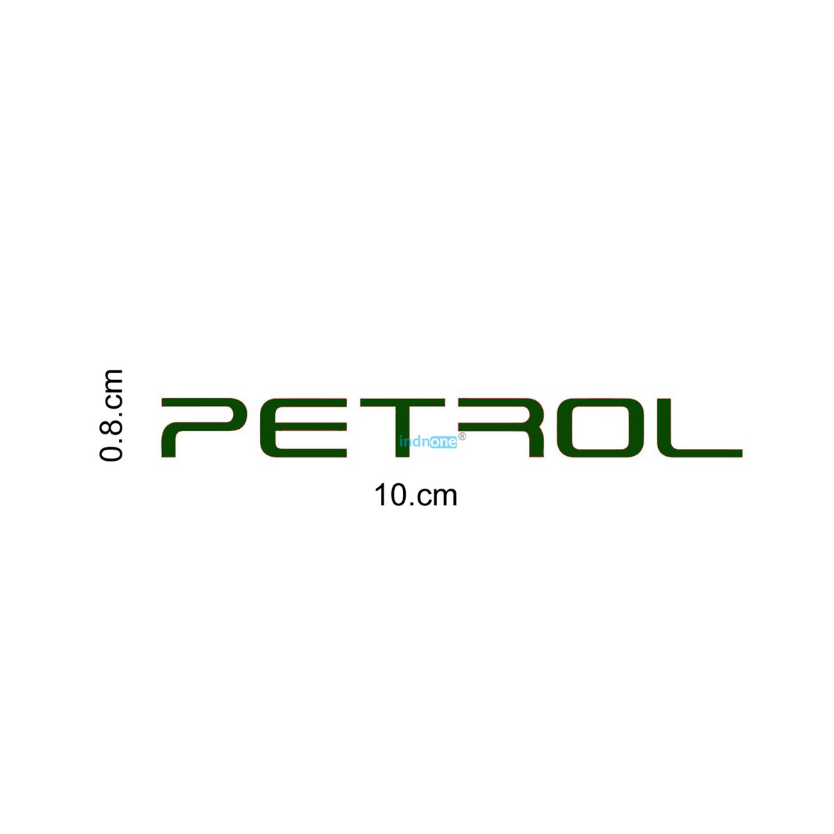 indnone® Cute Green Petrol Sticker for Car Waterproof PVC Vinyl Decal Sticker | Green Color Standard Size
