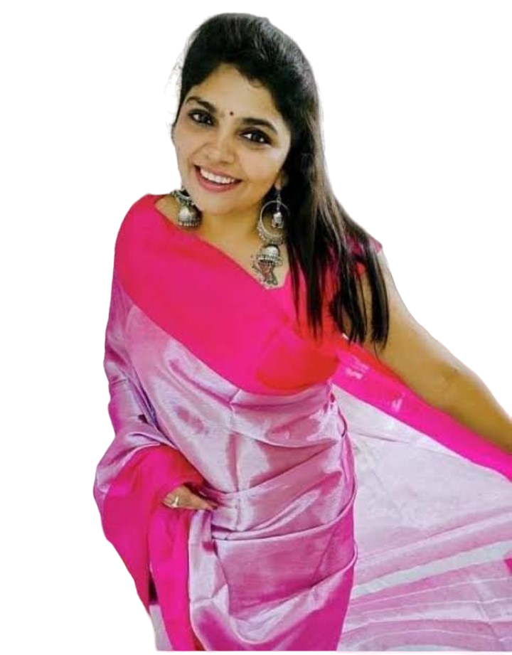 Tissue Saree / Ethnic Wear / Pretty Pink tissue saree / Traditional wedding wear collection