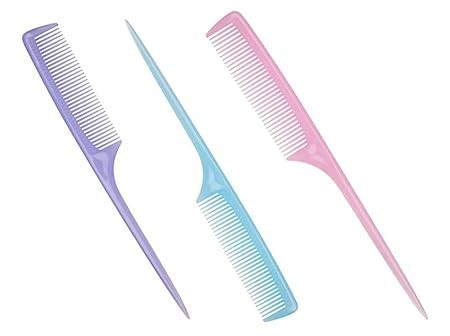 SBWC Traders Tail Comb with Medium Fine Teeth (Multicolour) For Men Women Children (pack of 1)