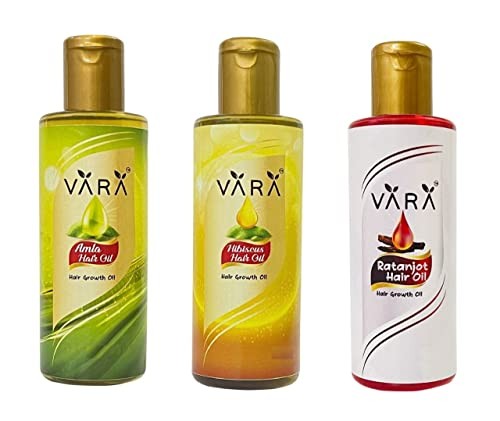 VARA Hair Oil Combos Amla, Hibiscus & Ratanjot Hair Oil Each 200ml