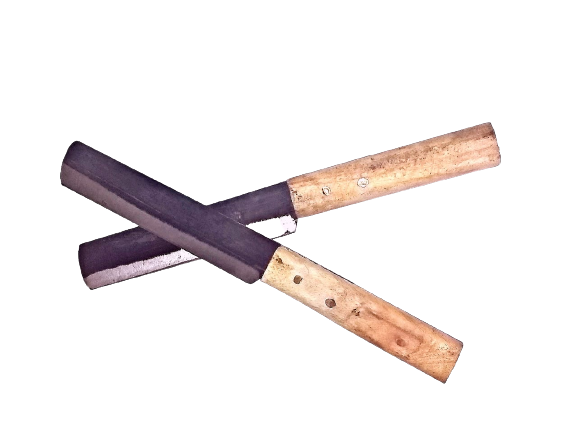 Wood handle Kitchen Knife - Handmade Kitchen Knife - Urukku Kathi -  vegetable Knife - Knife with wood  Handle - Knife for Vegetable Cutting – Multipurpose(10 inch) - Pack of 2)